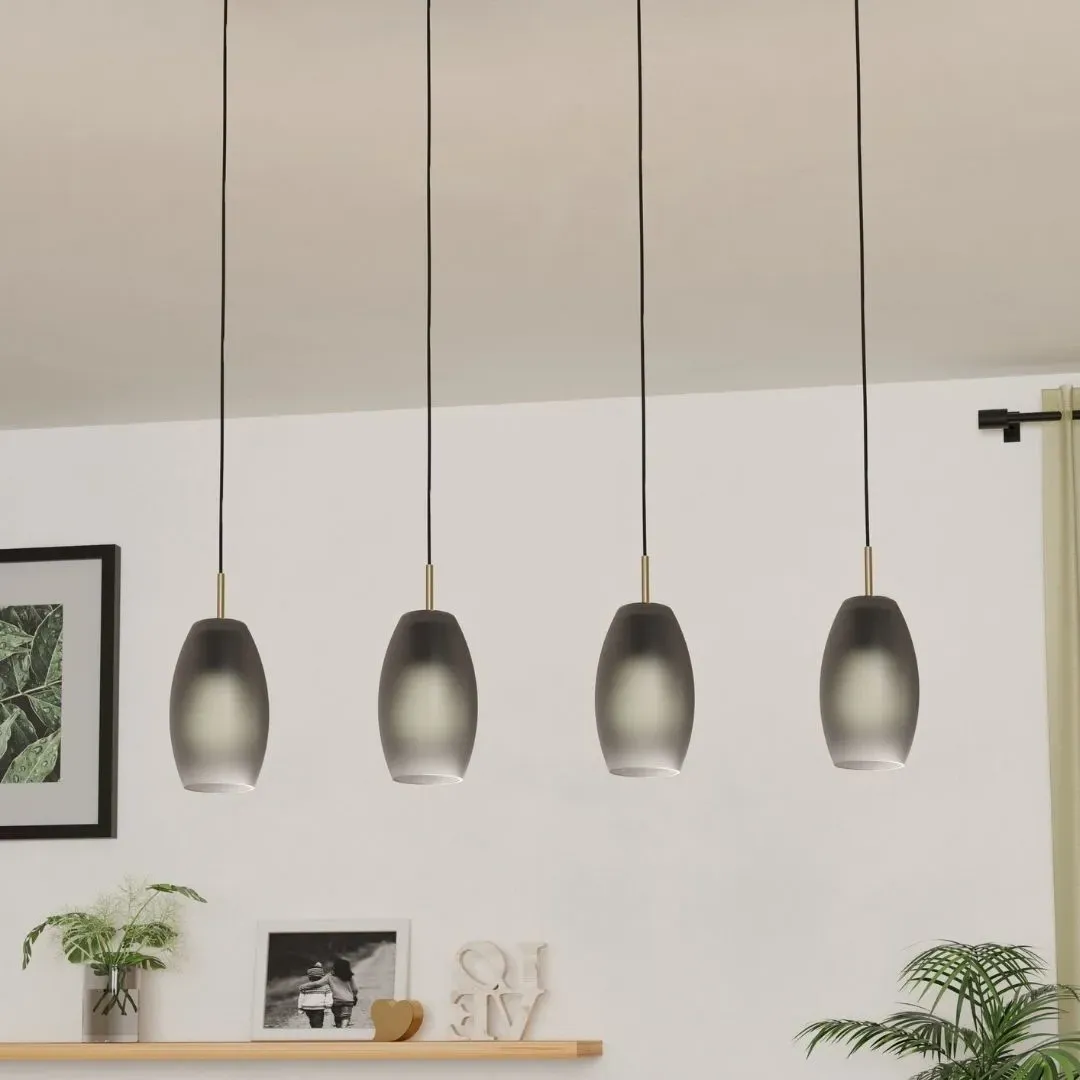 Batista Multi-Light Pendant Bar - Grey, Glass product