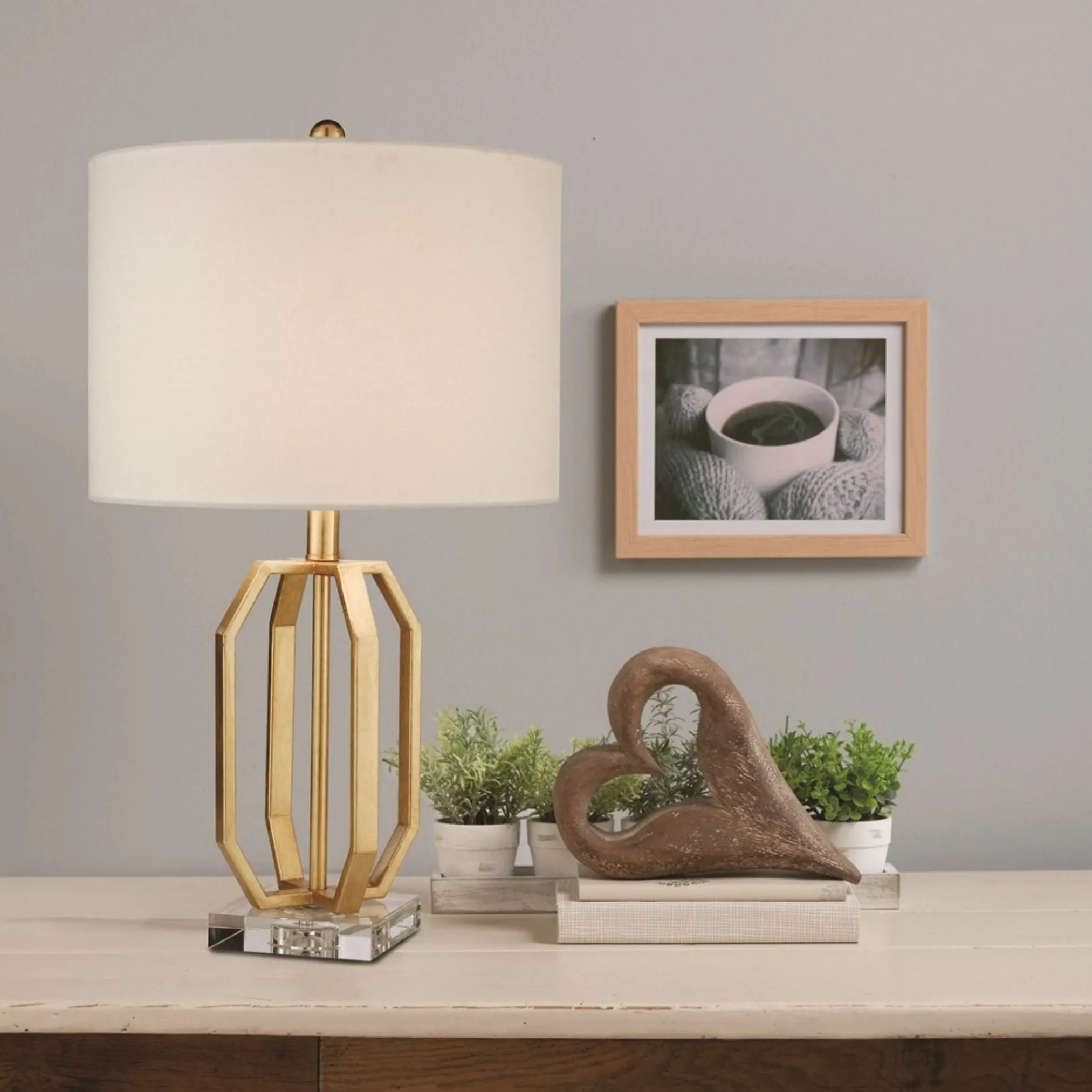 Beatrice Table Lamp - Gold, Acrylic product