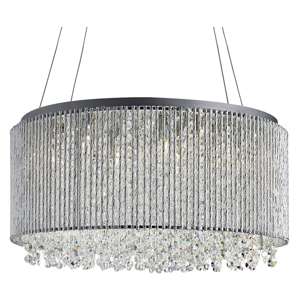 Beatty 8-Light Drum Ceiling Light - Polished Chrome product