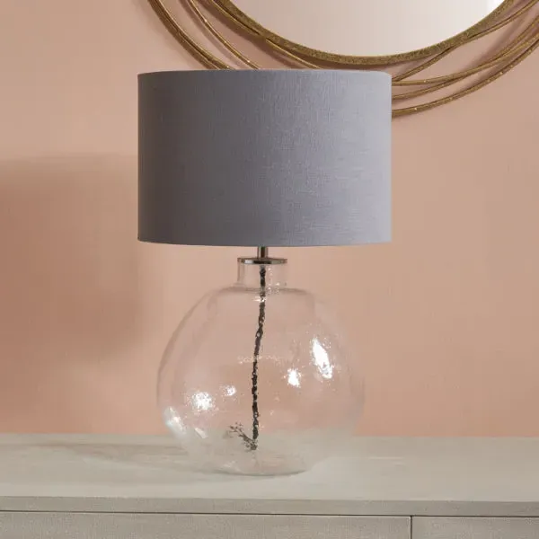 Beja Organic Shape Bubble Glass Table Lamp - Clear, Glass product
