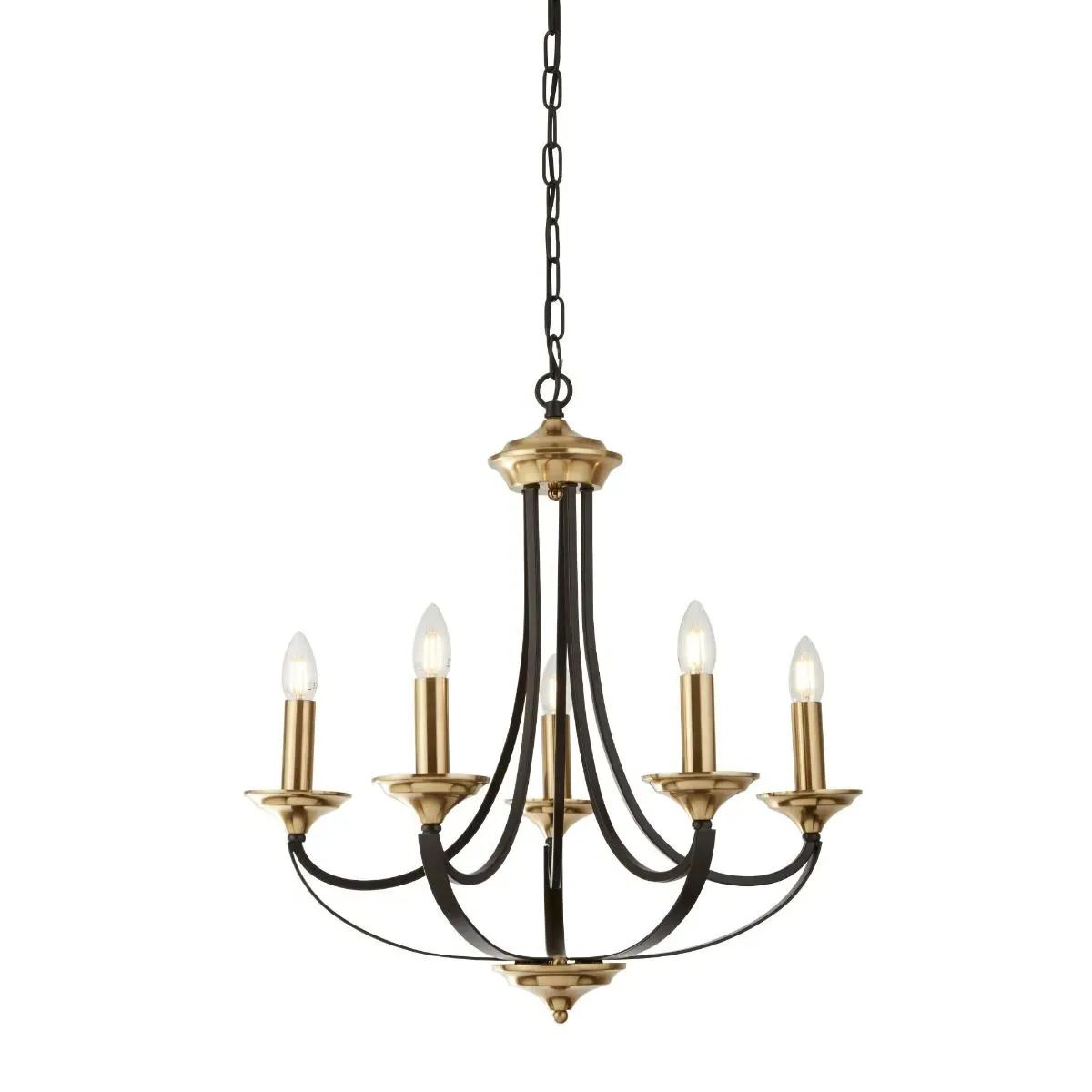 Belfry 5-Light Ceiling Chandelier - Dark Brown, Bronze product
