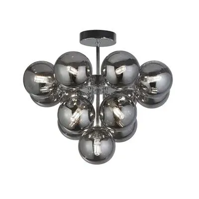 Berry 13-Light Ceiling Pendant - Smoked Glass product