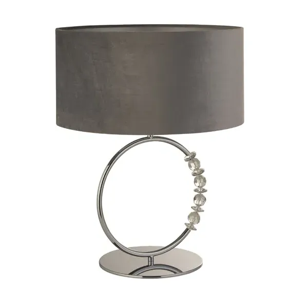 Bianca Table Lamp - Grey, Polished Chrome product