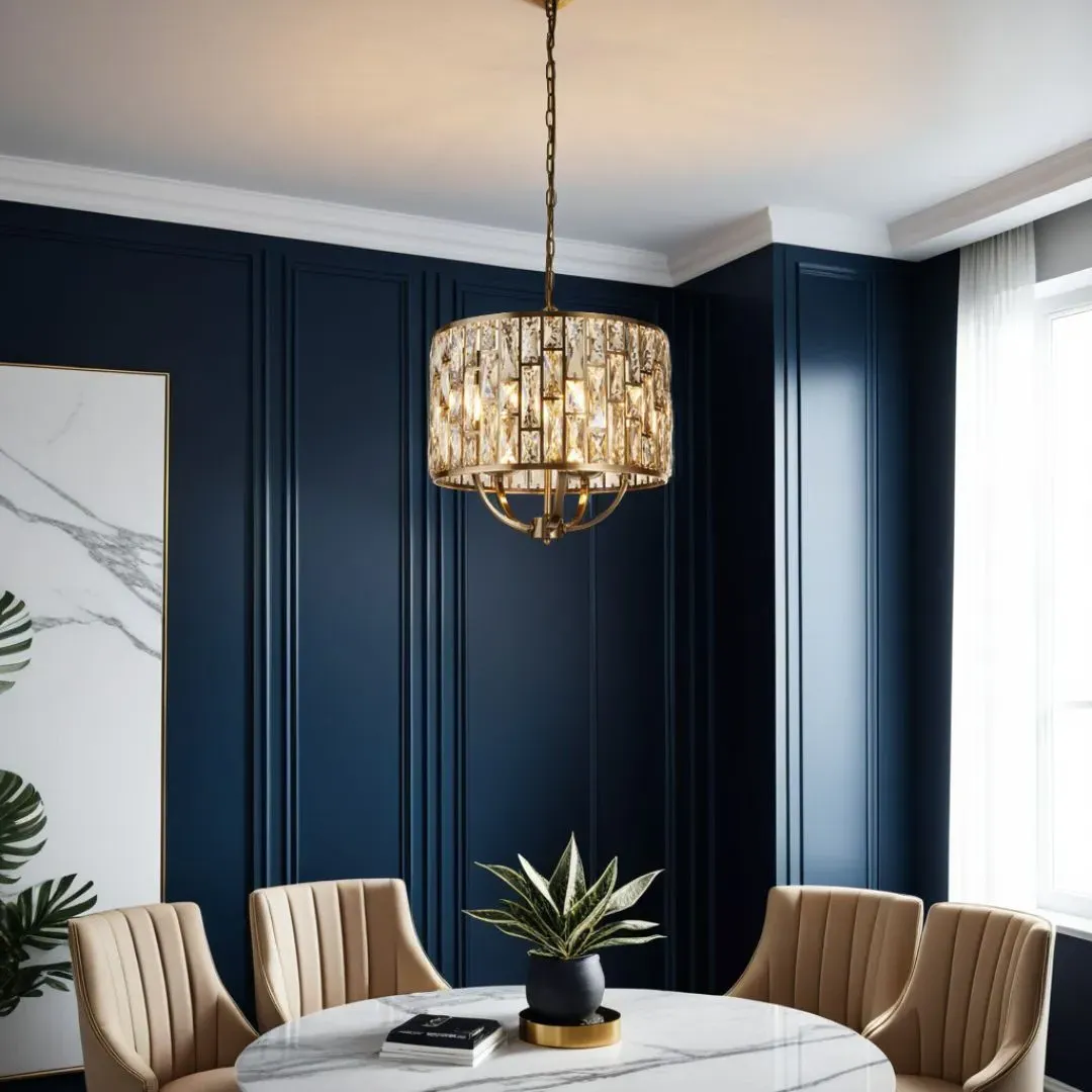 Bijou 5-Light Pendant Ceiling Light - Antique Brass, Glass product