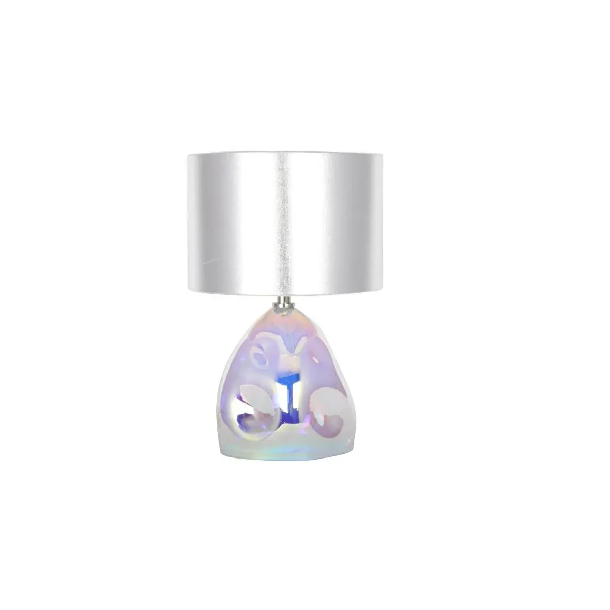 Blake Iridescent Small Table Lamp - Glass, Silver product