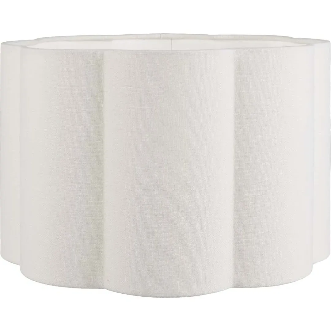 Bloom 45cm Cylinder Lamp Shade - White, Cotton product