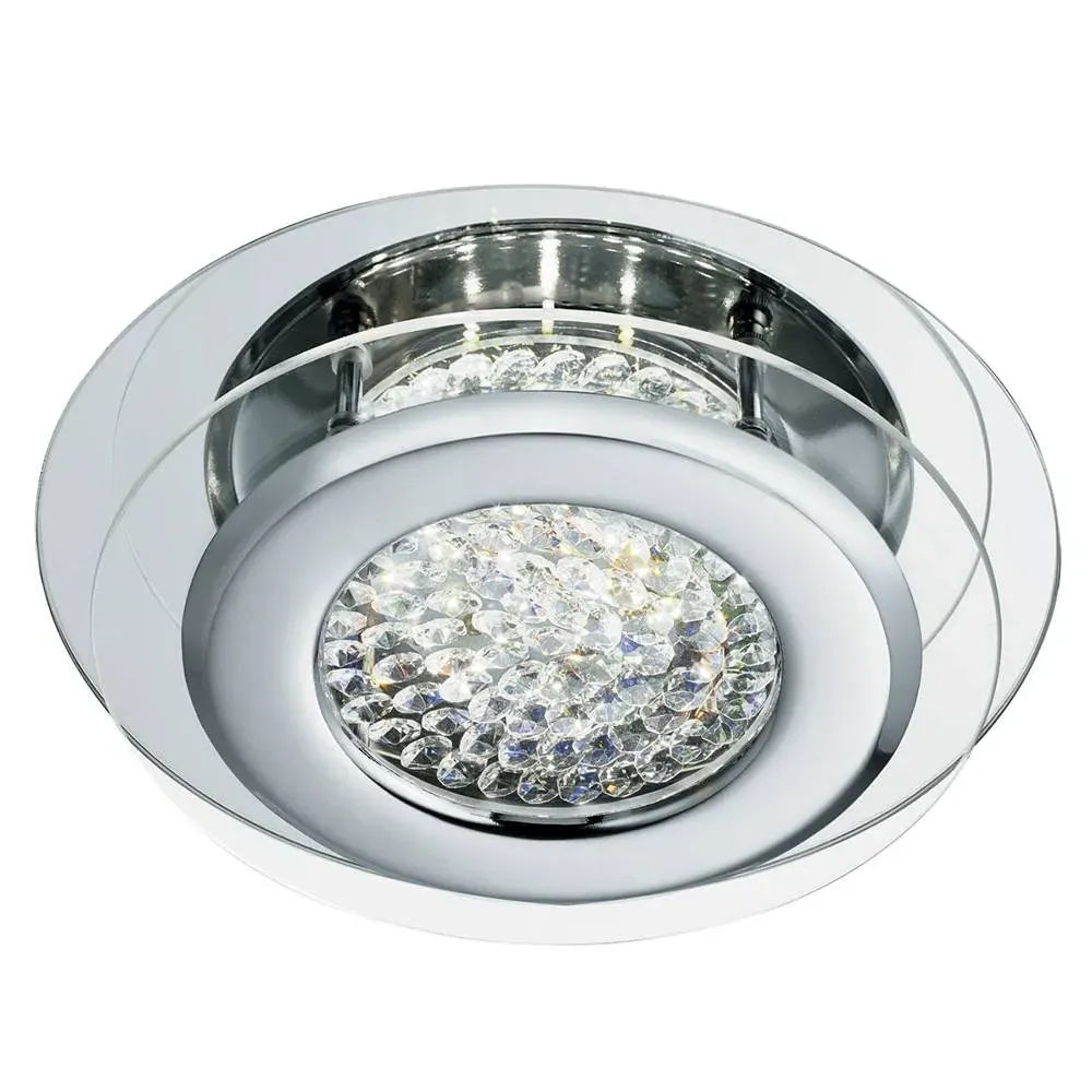 Brianna Round LED Flush Ceiling Light - Polished Chrome product