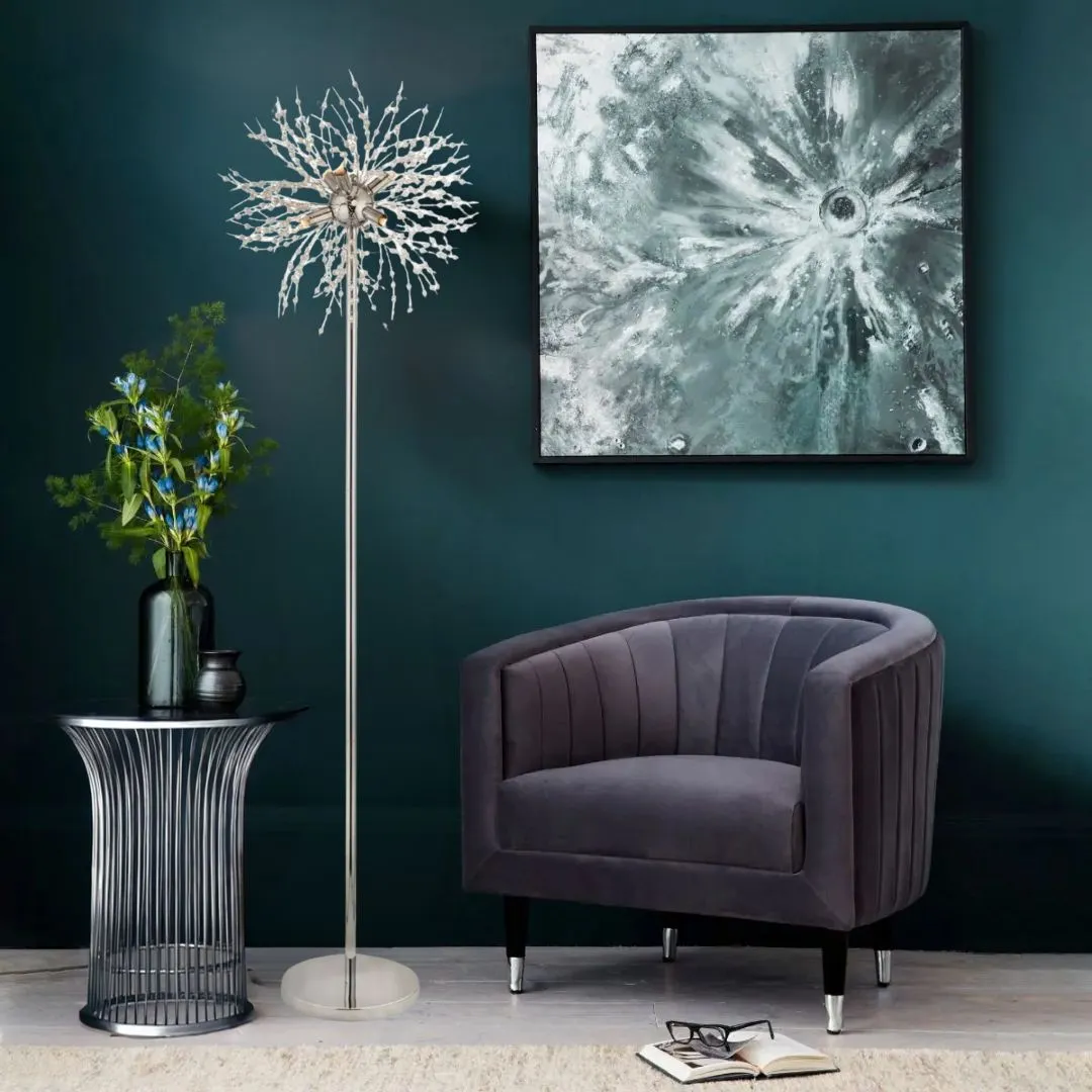 Brielle 6-Light Floor Lamp - Polished Chrome product