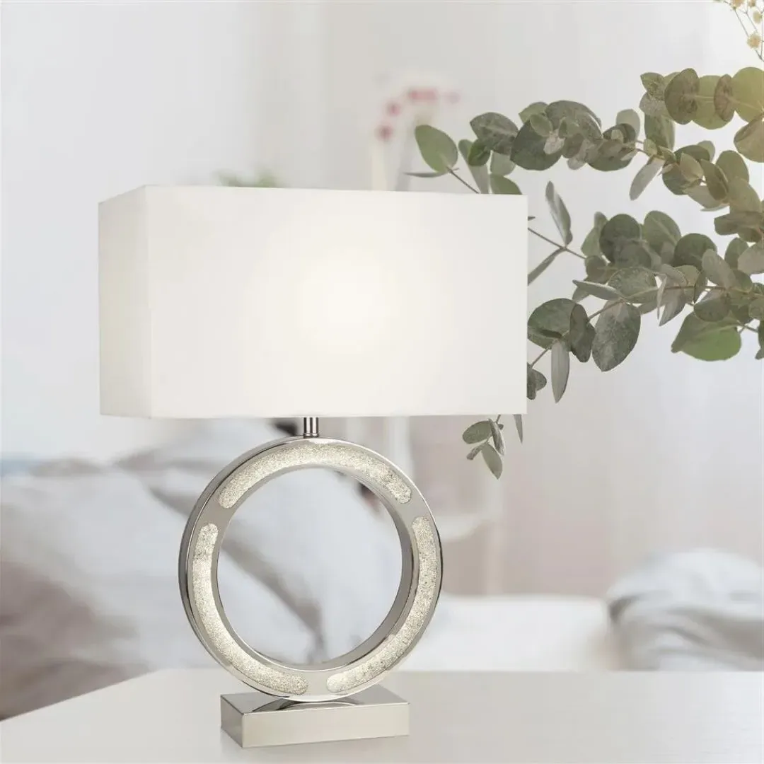 Buckingham LED Table Lamp - Chrome, Crystal product