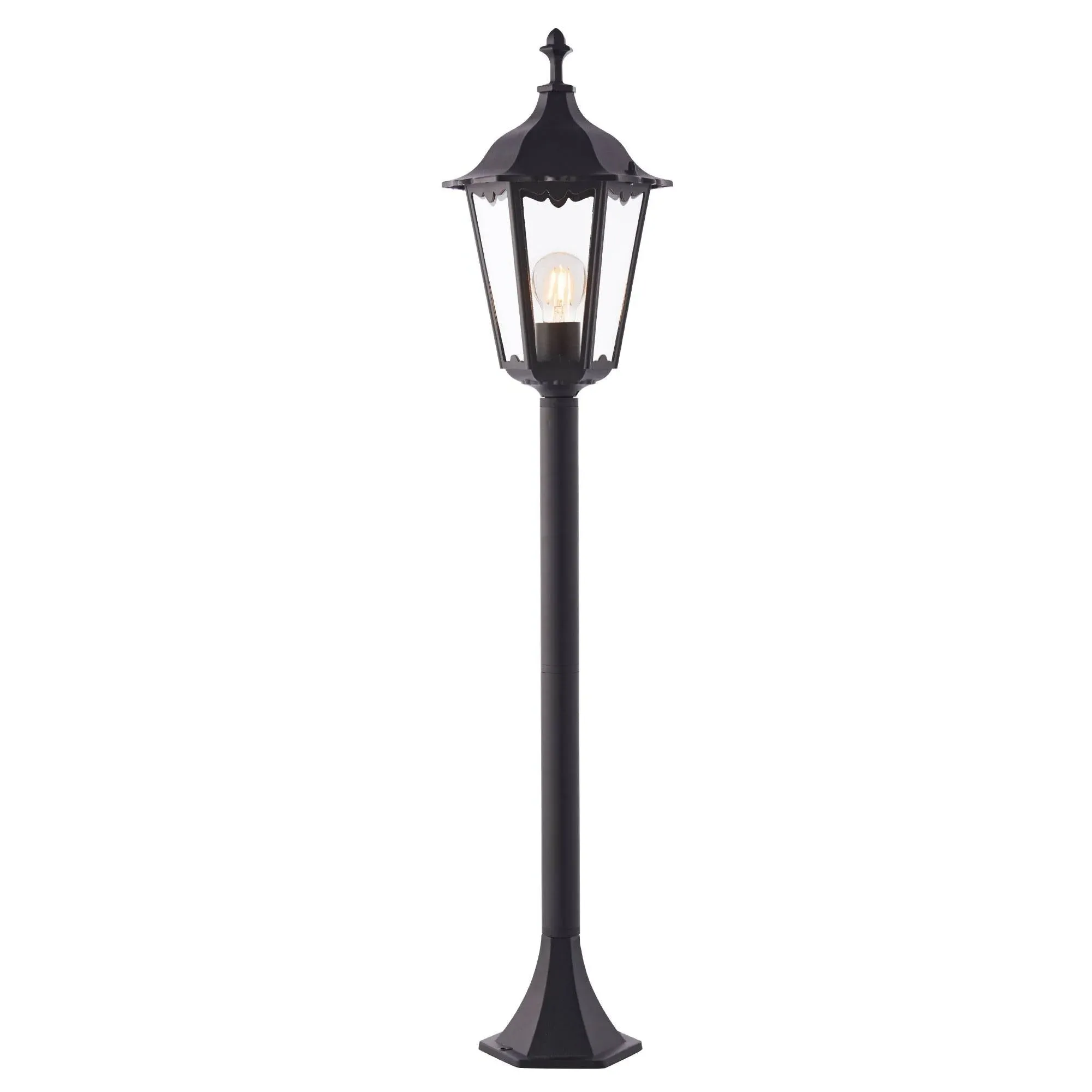 Burford Large Outdoor Bollard Lantern - Black product