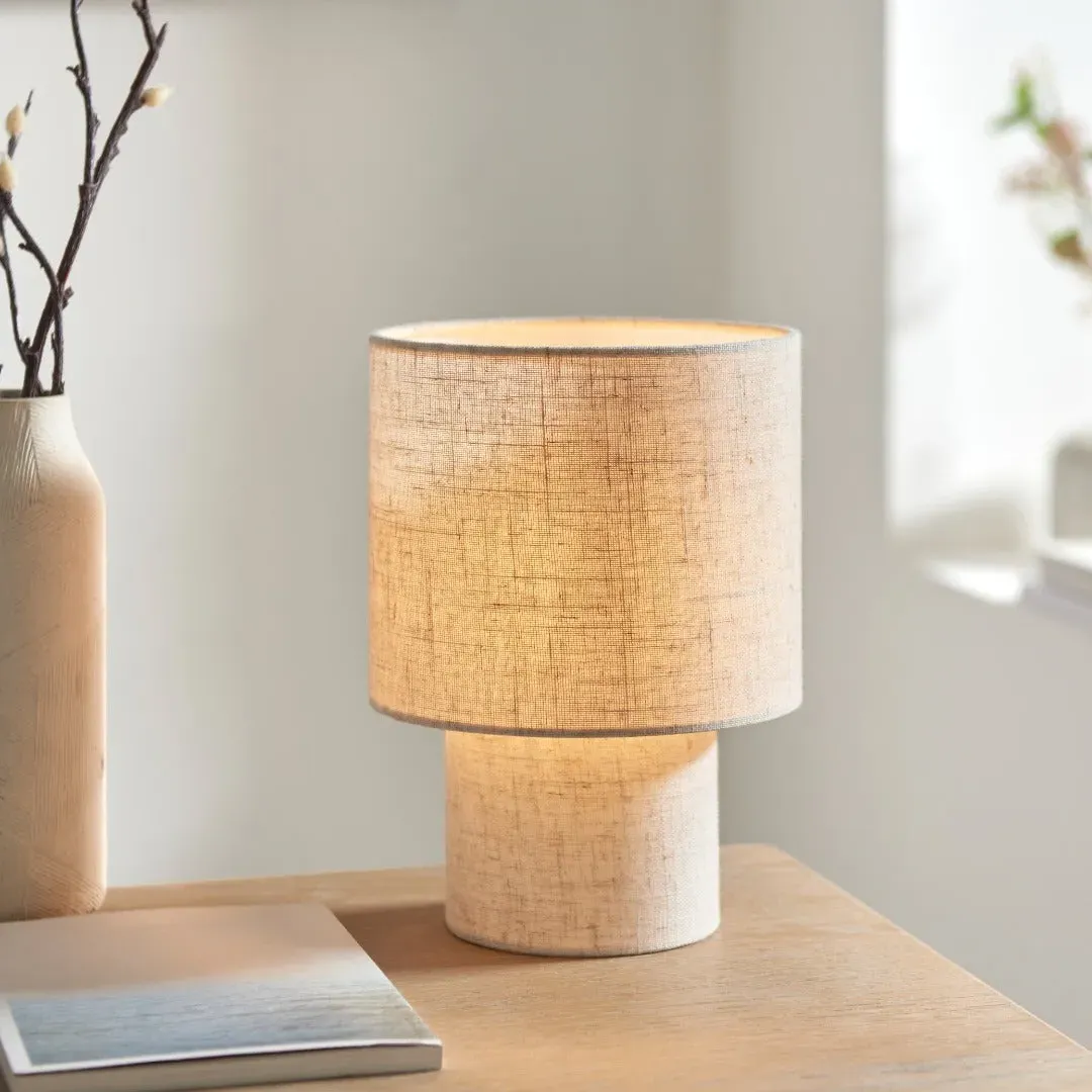 Buxton Table Lamp - Natural, Faux Linen product