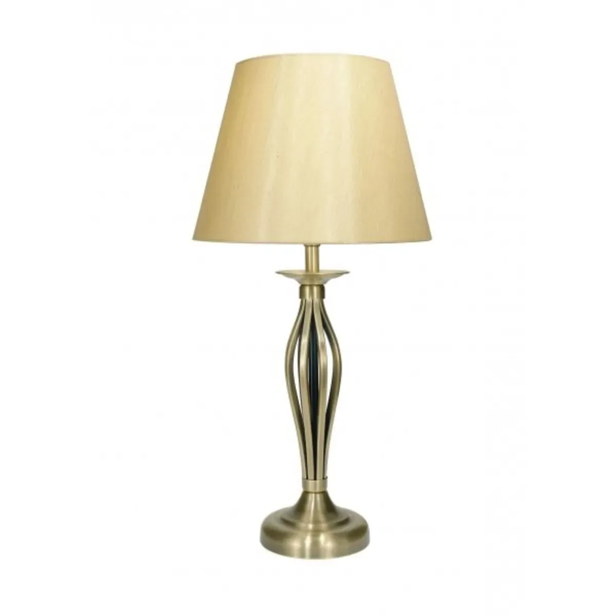 Bybliss 45cm Table Lamp - Antique Brass, Gold Shade product