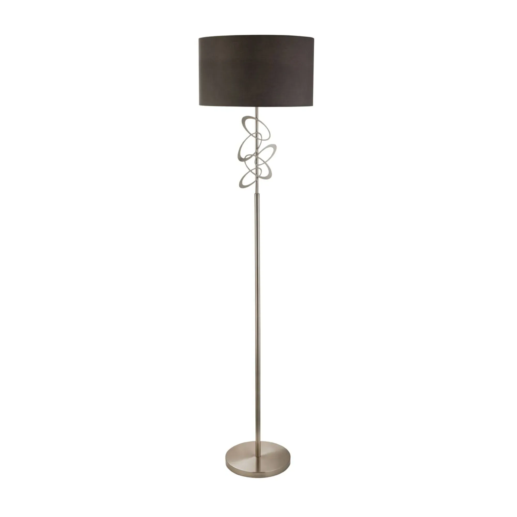 Cabrini Floor Lamp - Grey, Satin Chrome product