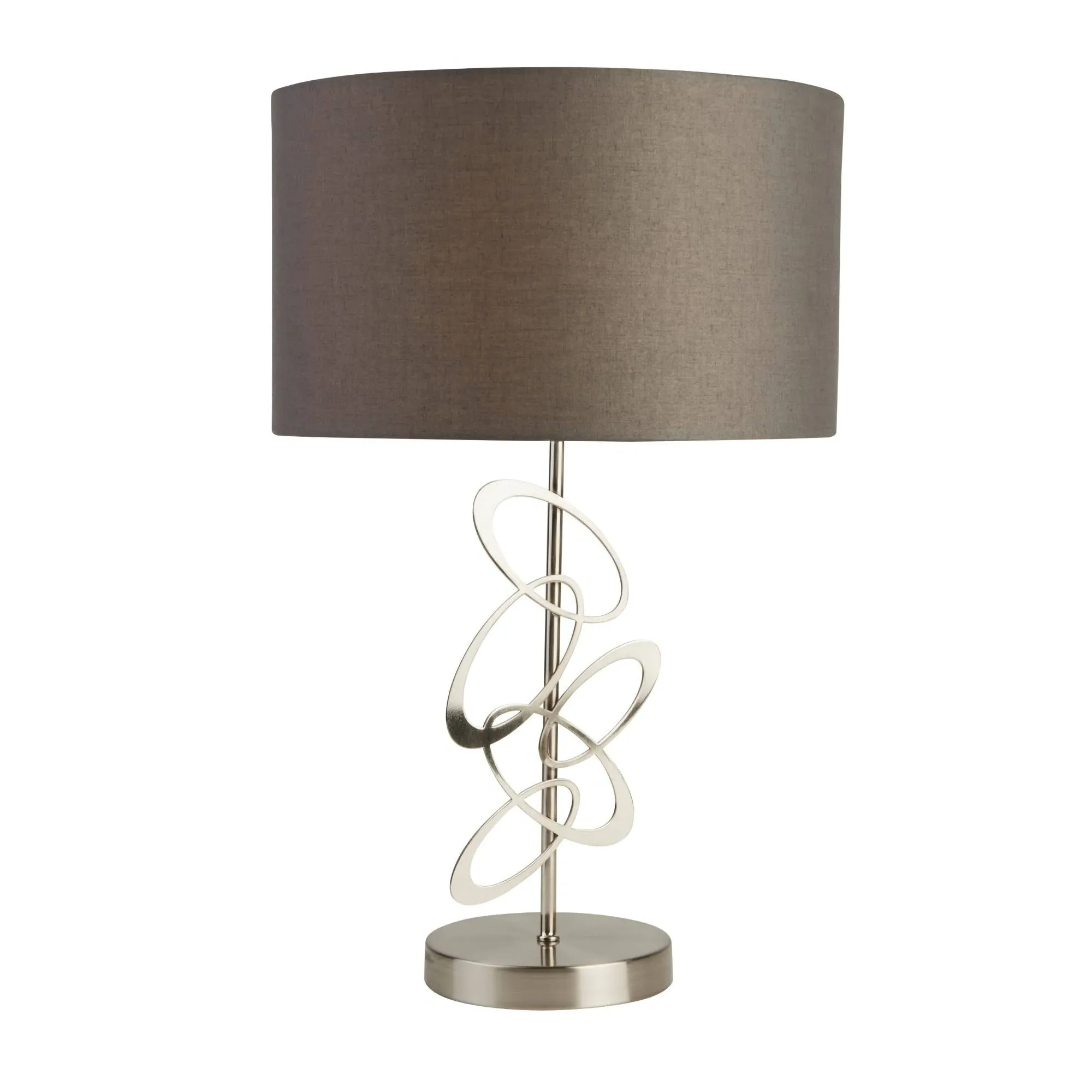 Cabrini Table Lamp - Grey, Satin Chrome product