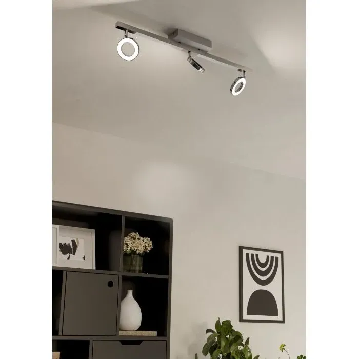 Cardillio 3-Light LED Ceiling Spotlight Bar - Satin Chrome product
