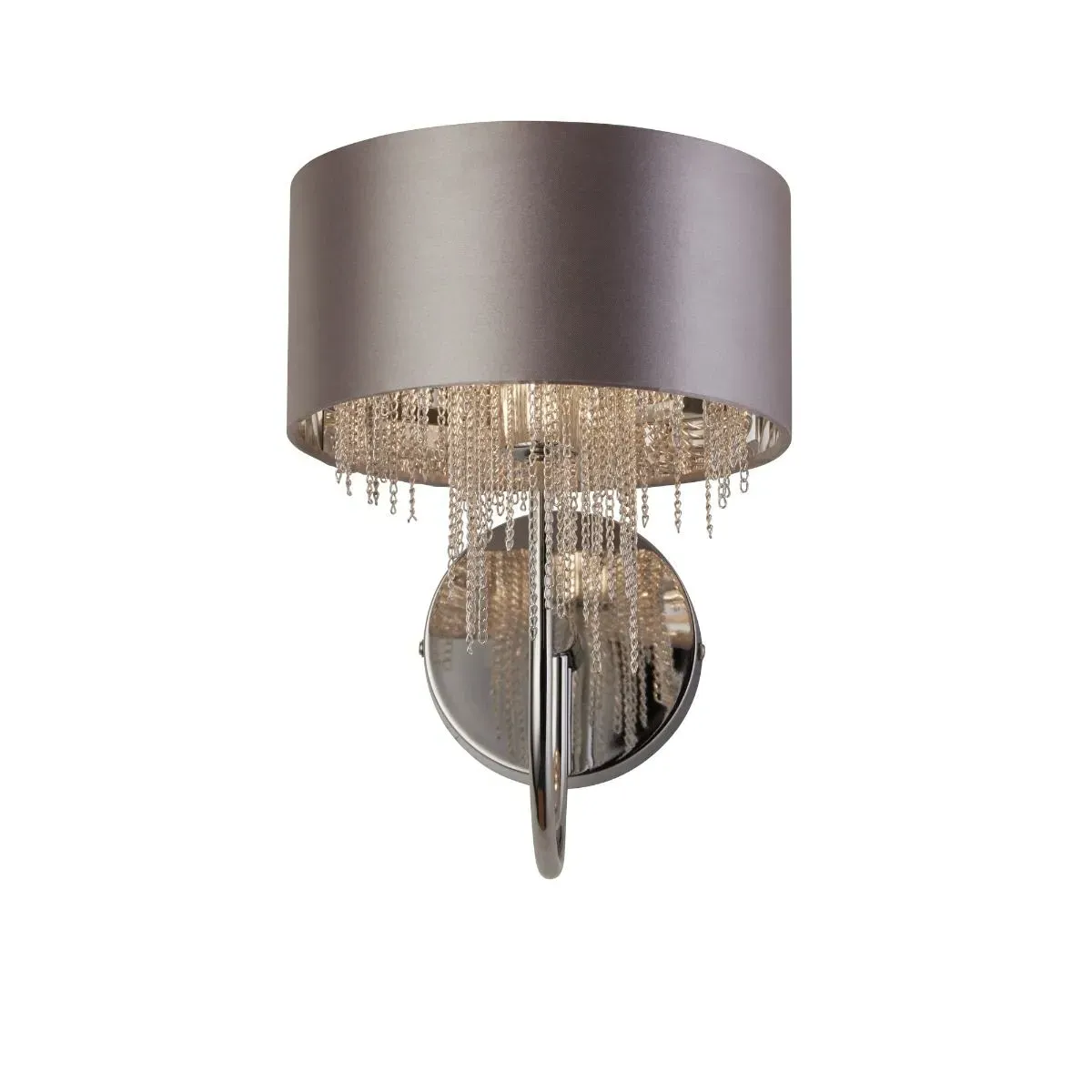 Carmella Wall Light - Grey, Polished Chrome product
