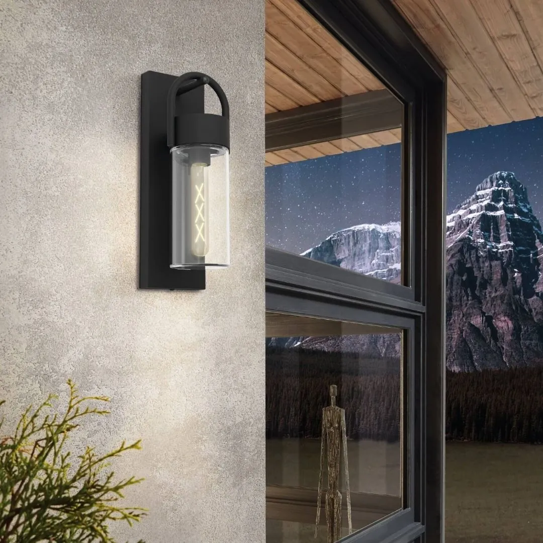 Carraro Outdoor Wall Light - Black, Steel product