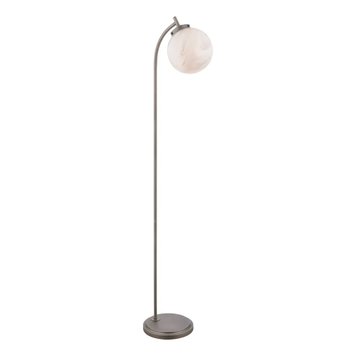 Cato Floor Lamp - White Marble, Glass, Chrome product
