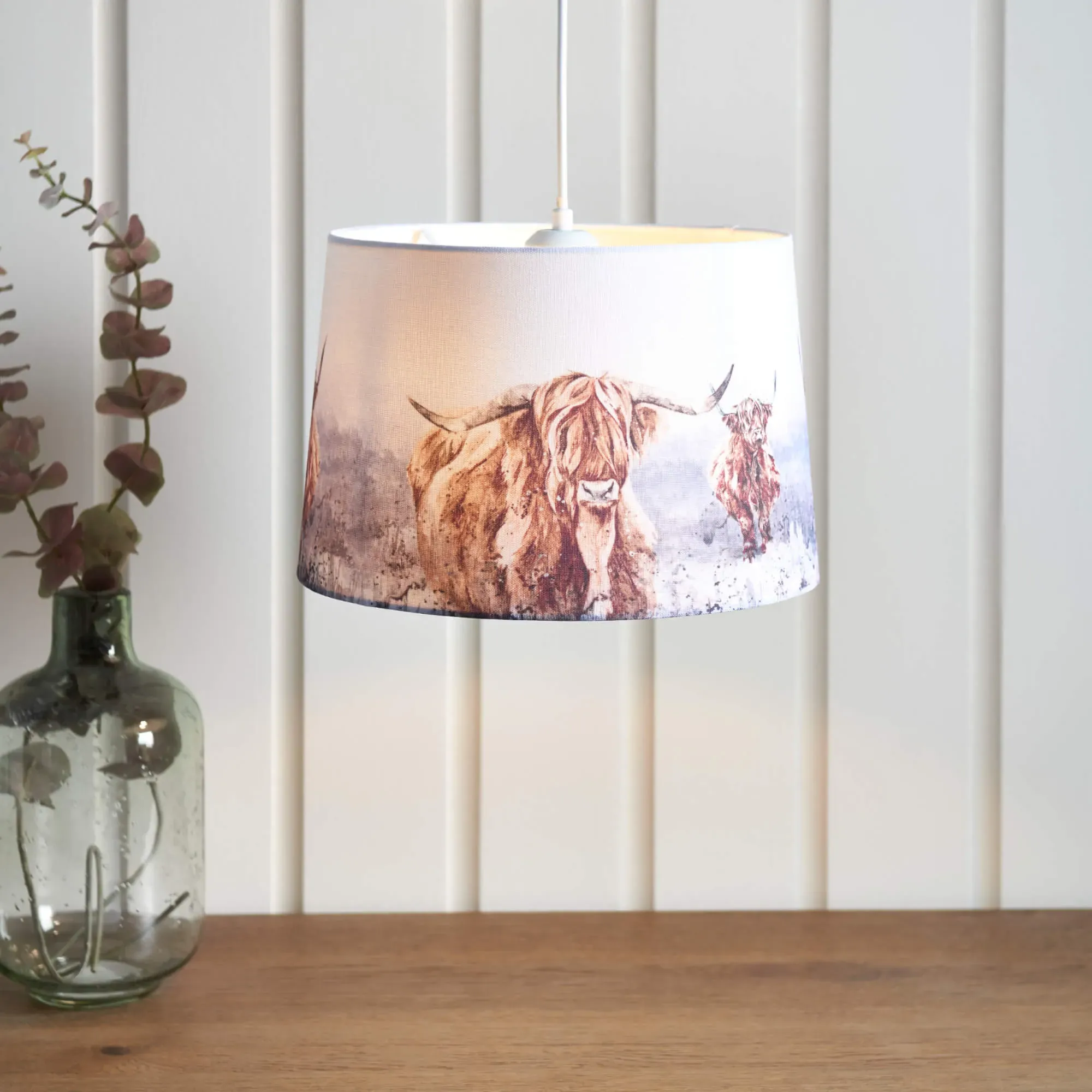 Cattle Printed Lampshade - Watercolour product
