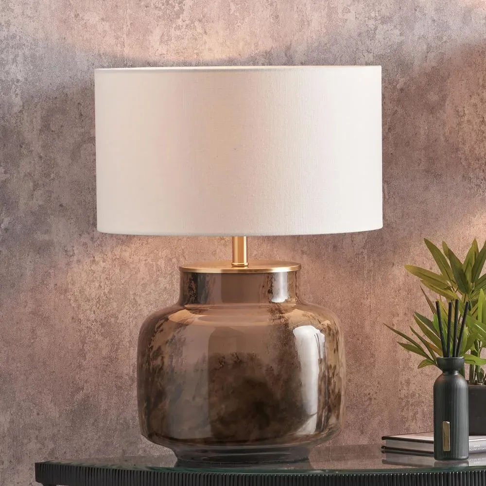 Cerdanya Table Lamp - Brown, Glass product