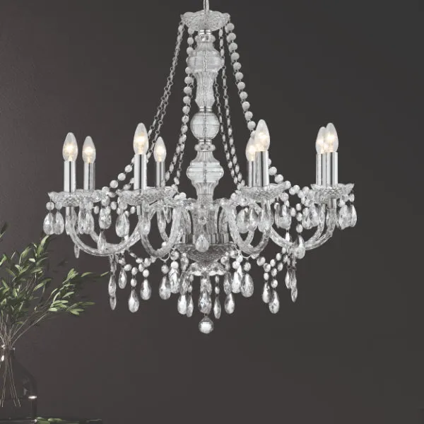 Chantelle 8-Light Ceiling Chandelier - Clear, Acrylic product