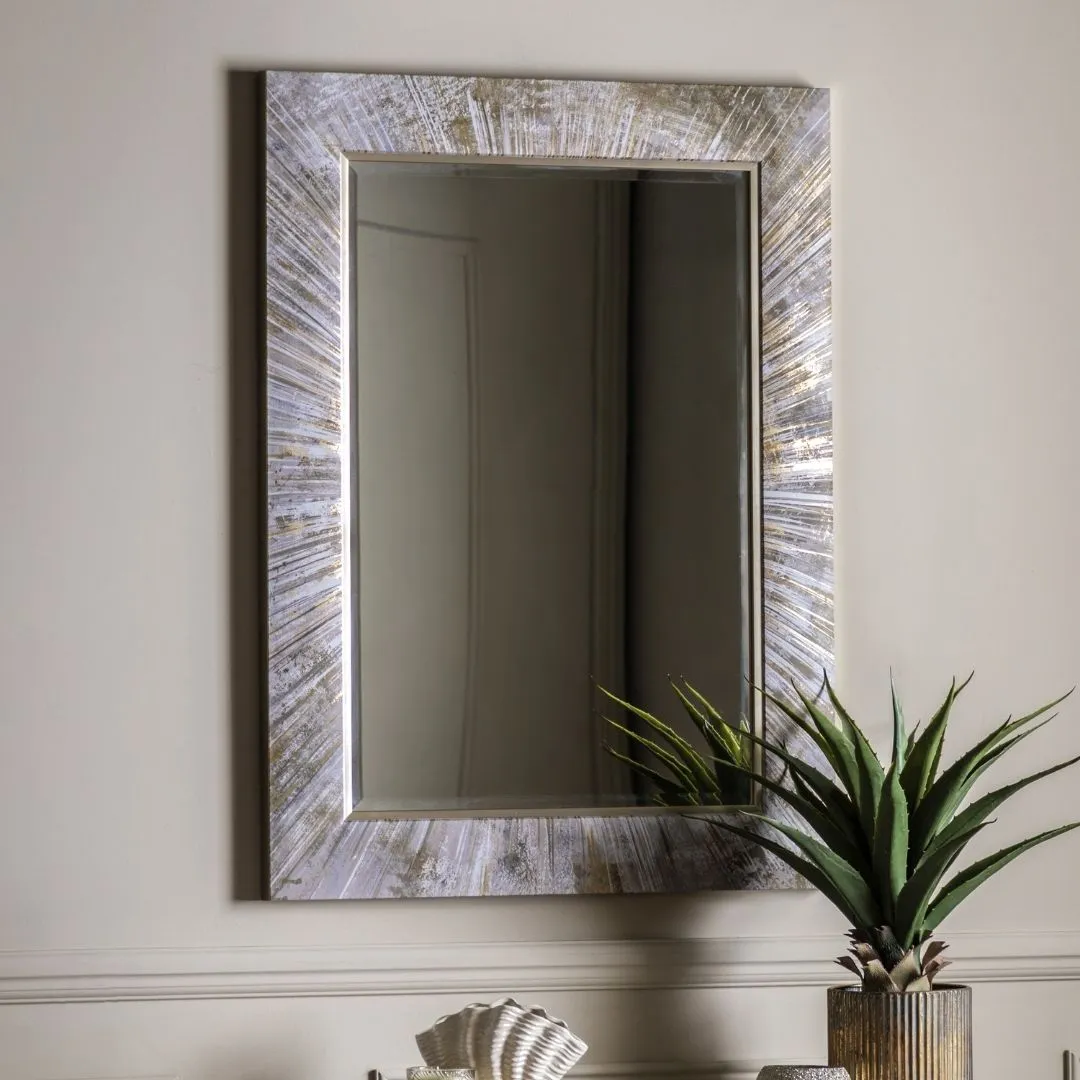 Chelsea Rectangular Wall Mirror - Cream, Gold product