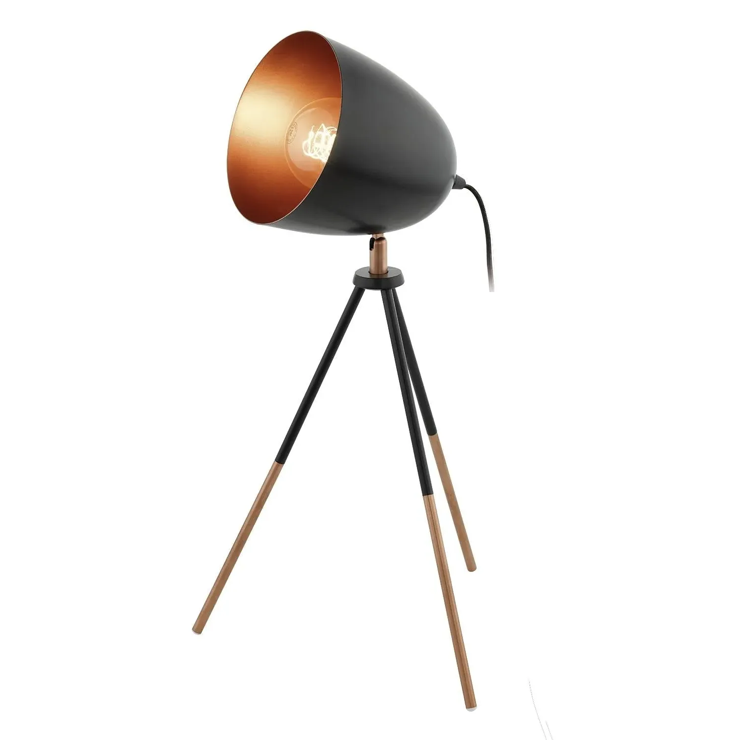 Chester Tripod Table Lamp - Black, Copper product