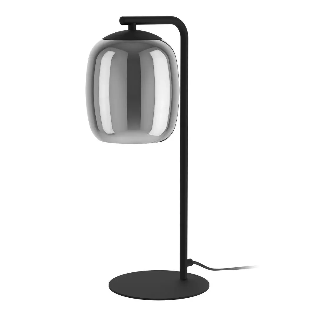 Ciampino Table Lamp - Black, Smoked Glass product