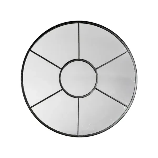 Cilnton Round Wall Mirror - Black product