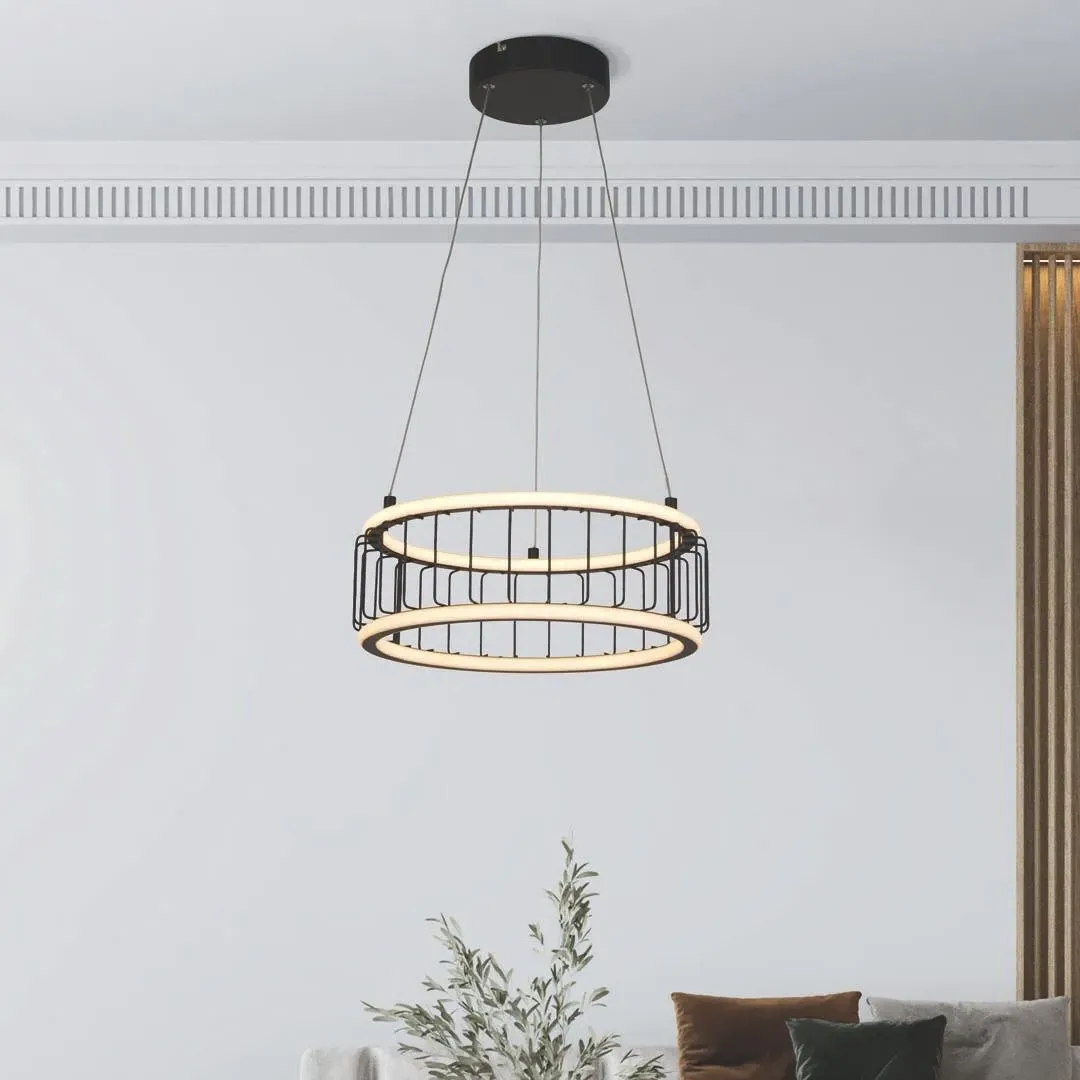 Circolo LED Pendant Ceiling Light - Black, Metal product
