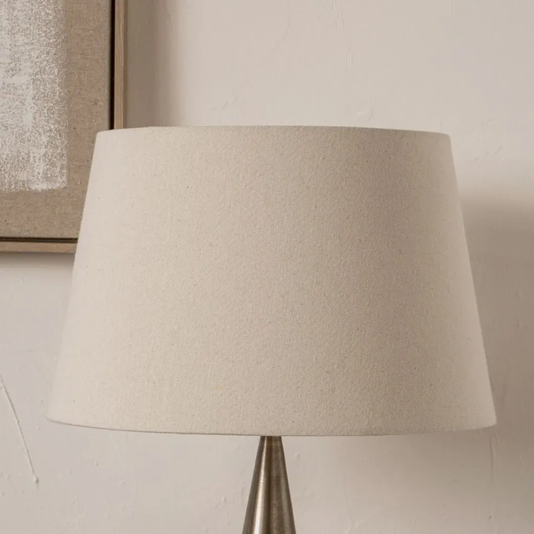 Coast 45cm Tapered Lamp Shade - Cream, Slub Cotton product
