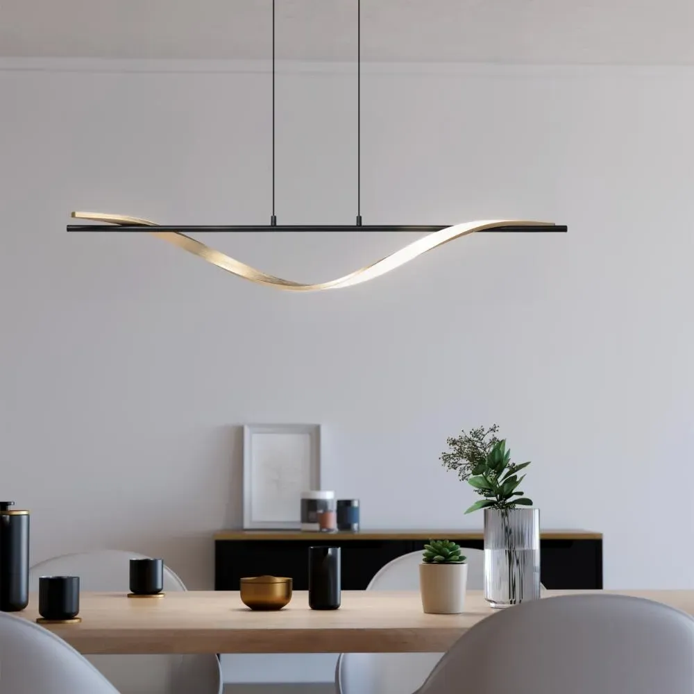 Conaprato LED Ceiling Pendant - Black, Brushed Brass product