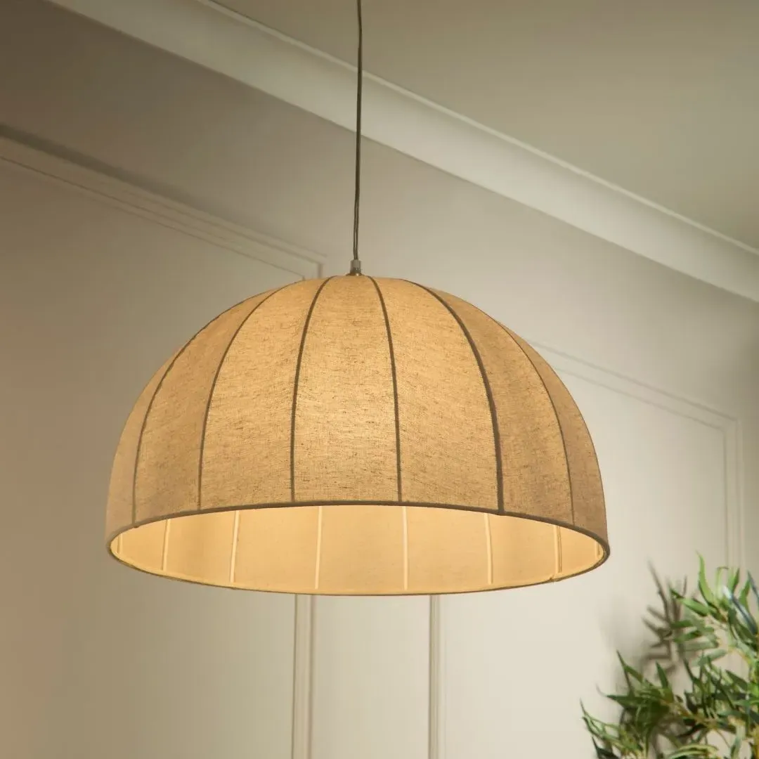 Corinne Easy-Fit Pendant Shade - Natural, Linen product
