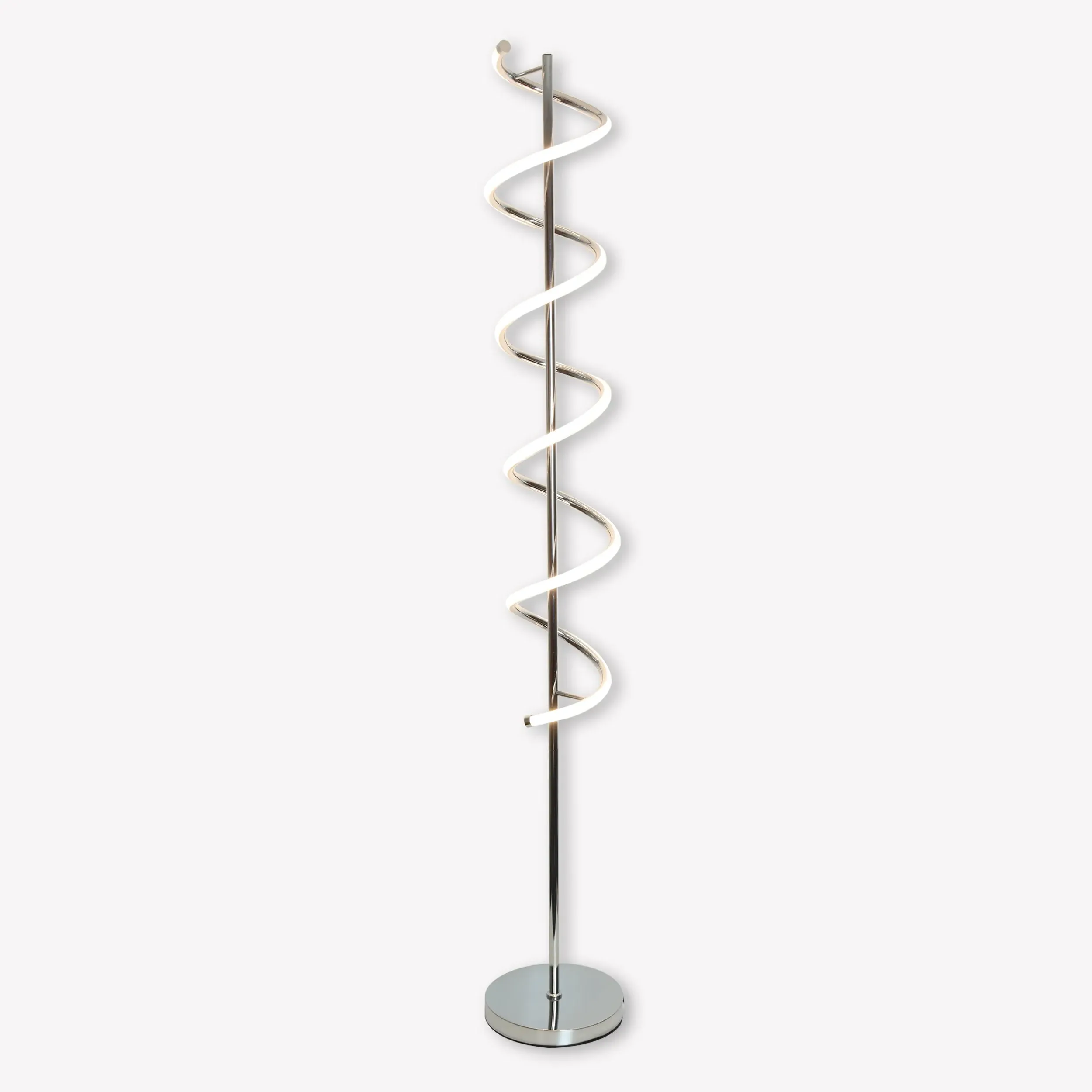 Cosimo Spiral LED Floor Lamp - Polished Chrome product