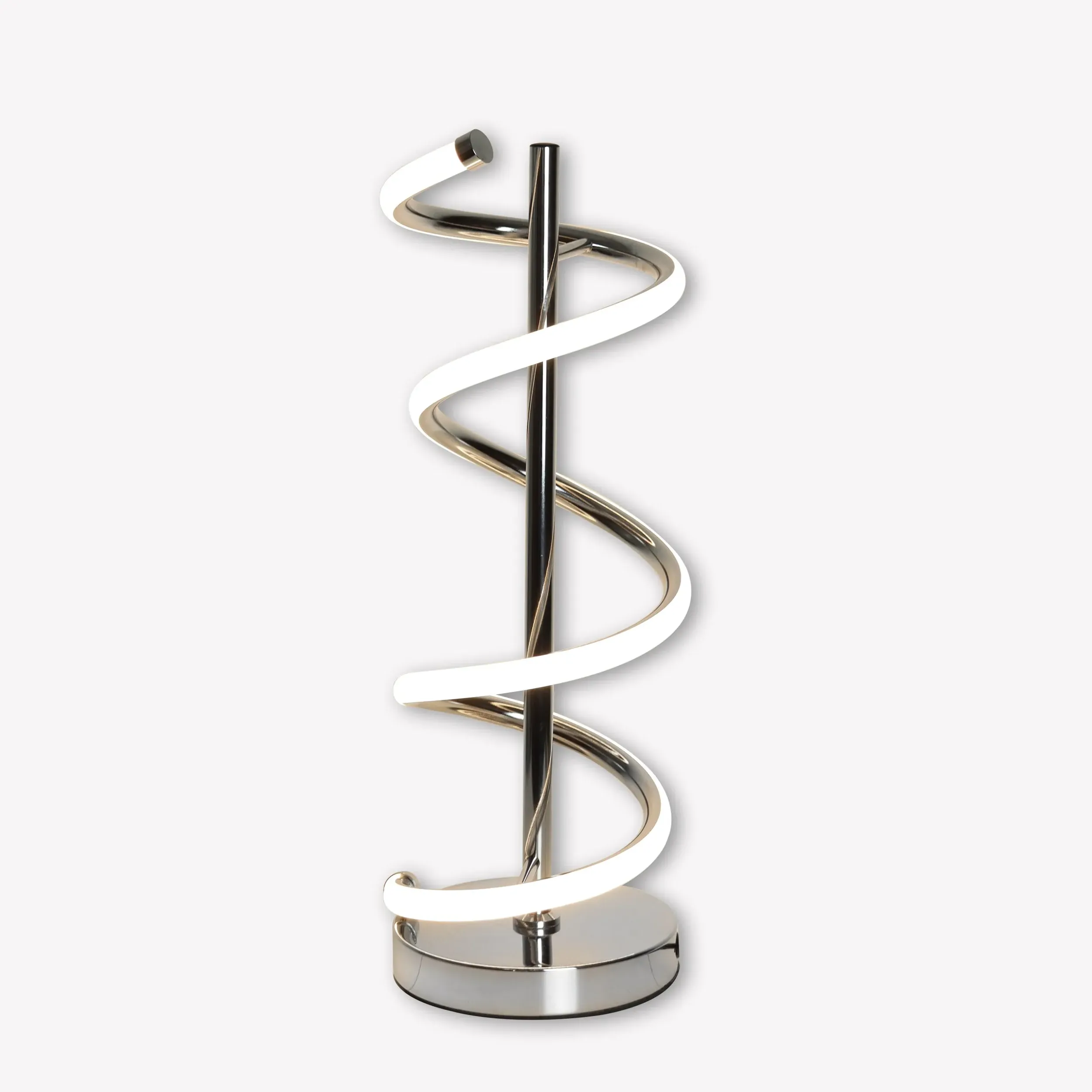 Cosimo Spiral Table Lamp with LED - Chrome product