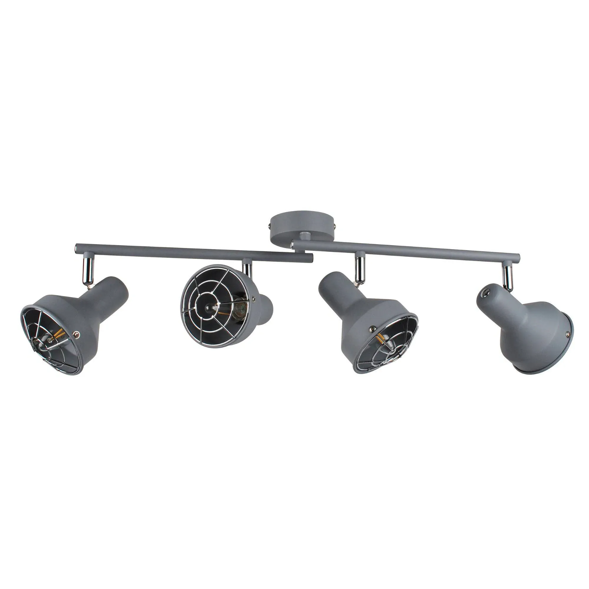 Costello 4-Light Ceiling Spotlight Bar - Matt Grey, Metal product