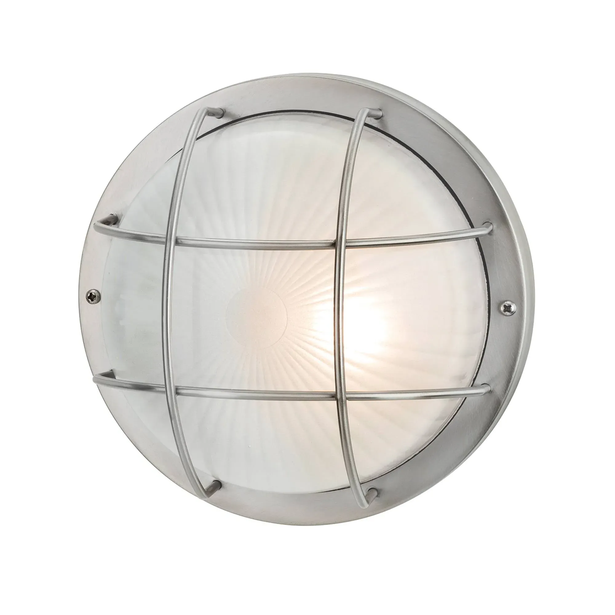 Court Satin Silver Outdoor Wall Light IP44 product