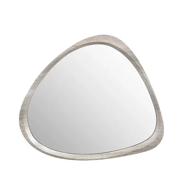 Curved Wall Mirror - Grey, Oak product