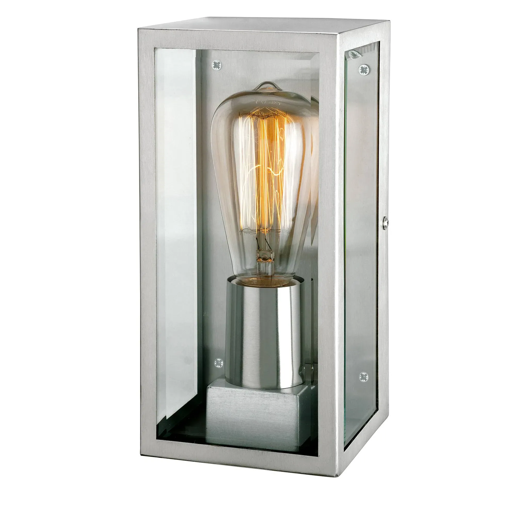 Dallas Wall Light IP44 - Satin Silver, Aluminium product