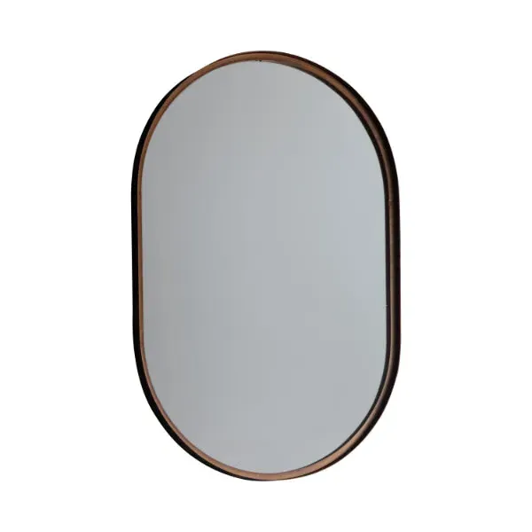 Danbury Elipse Oval Wall Mirror - Bronze product