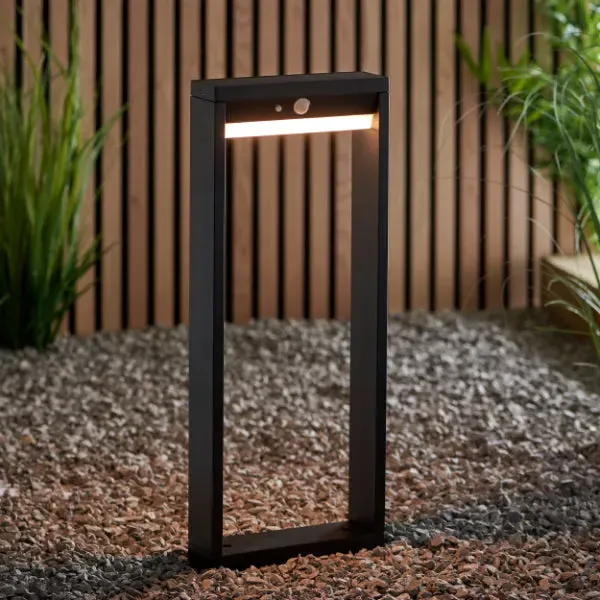 Dannah Small Outdoor Post Light Solar LED IP44 - Black product