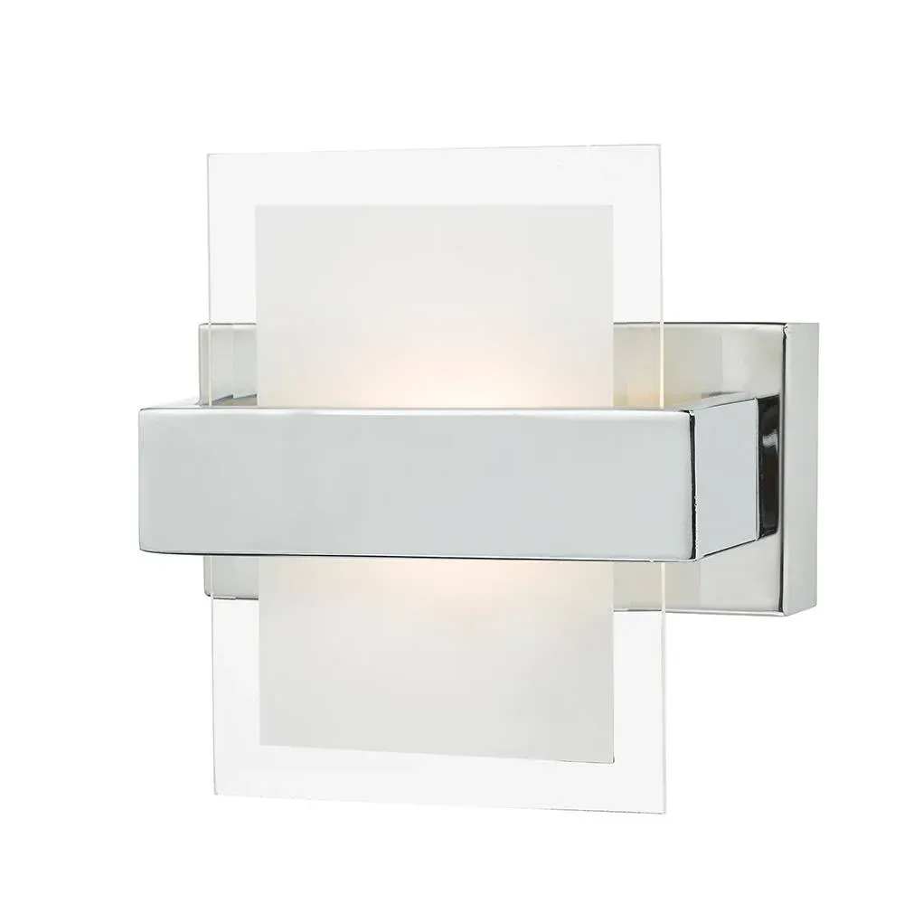 Dar Apt LED Wall Light with Pull Cord - Polished Chrome product