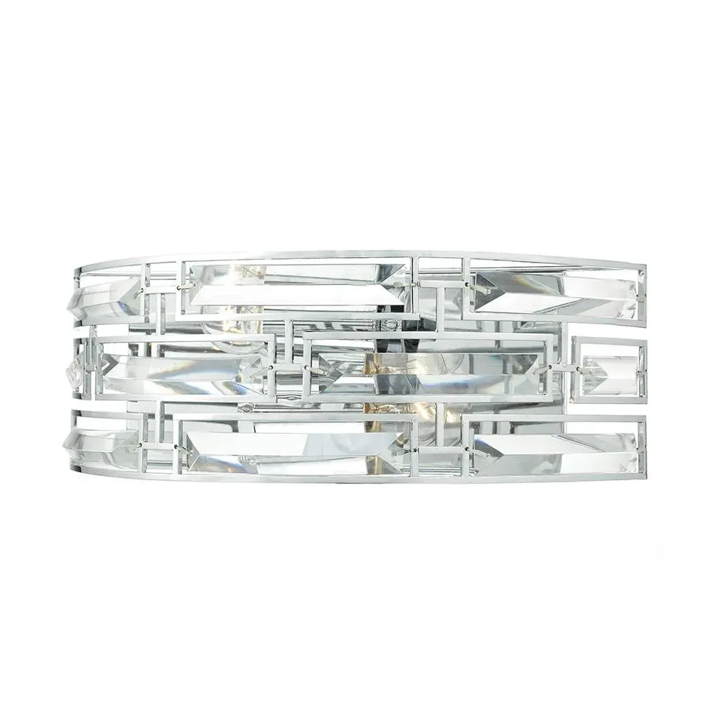 Dar Seville 2-Light Wall Bracket - Polished Chrome product