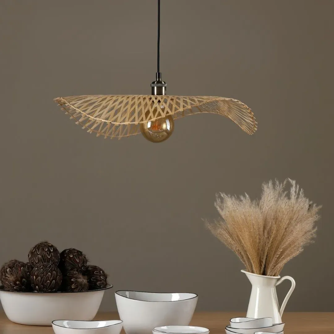 Deja Easy Fit Ceiling Pendant Shade - Rattan product