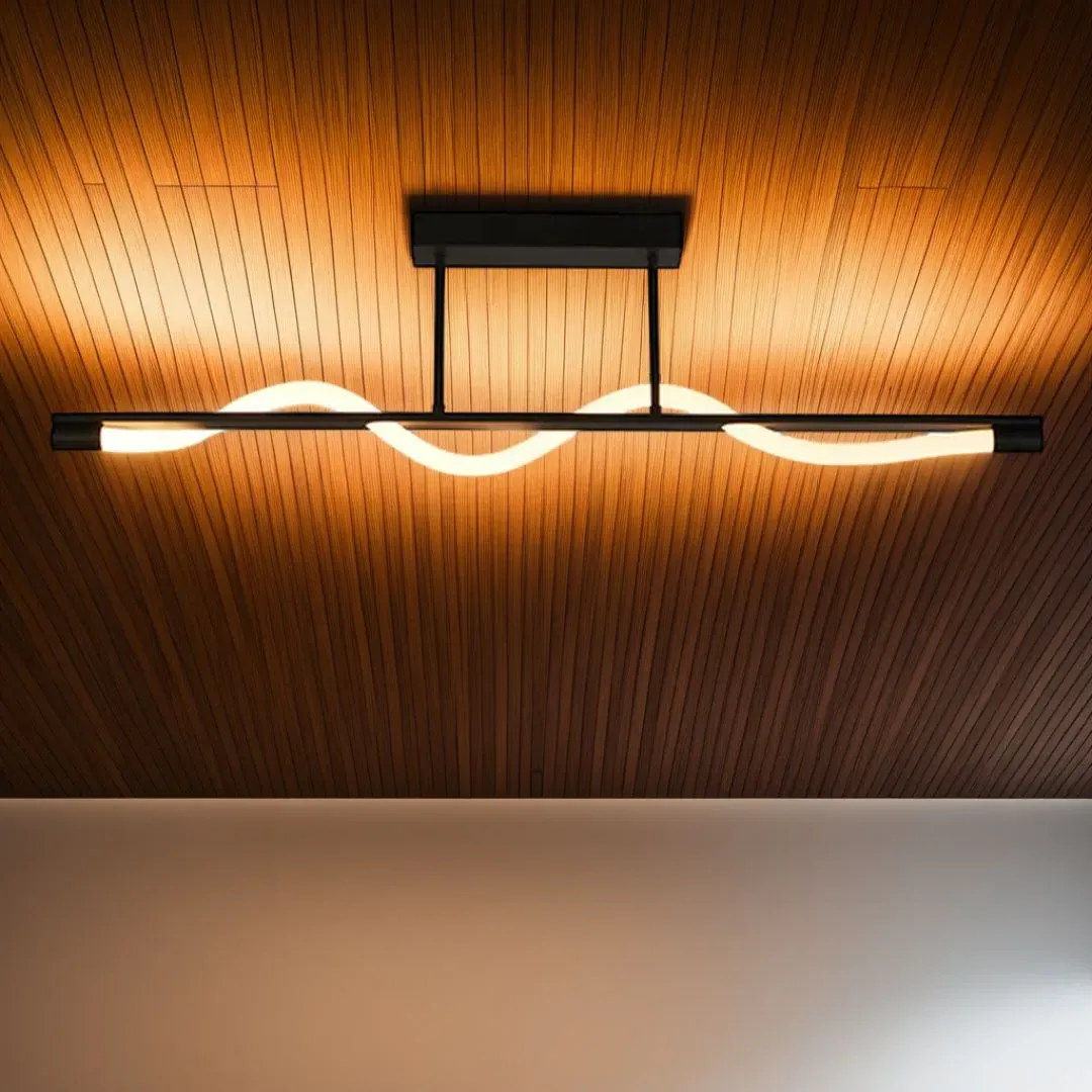 Diego LED Semi Flush Ceiling Light - Matte Black product