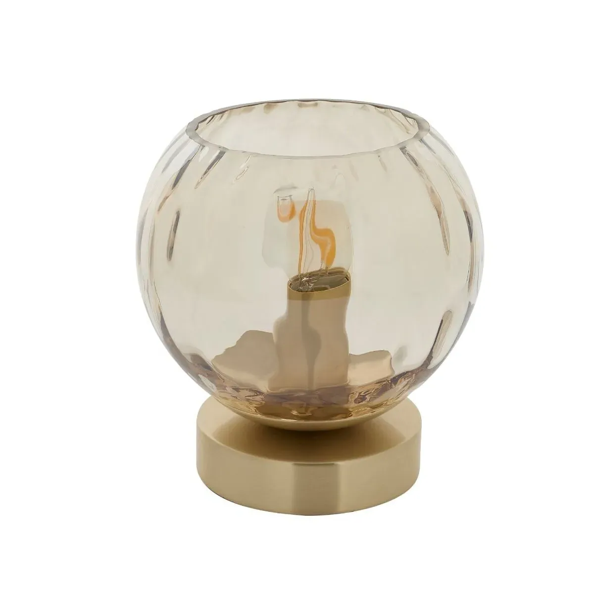 Dimple Table Lamp - Satin Brass, Glass product