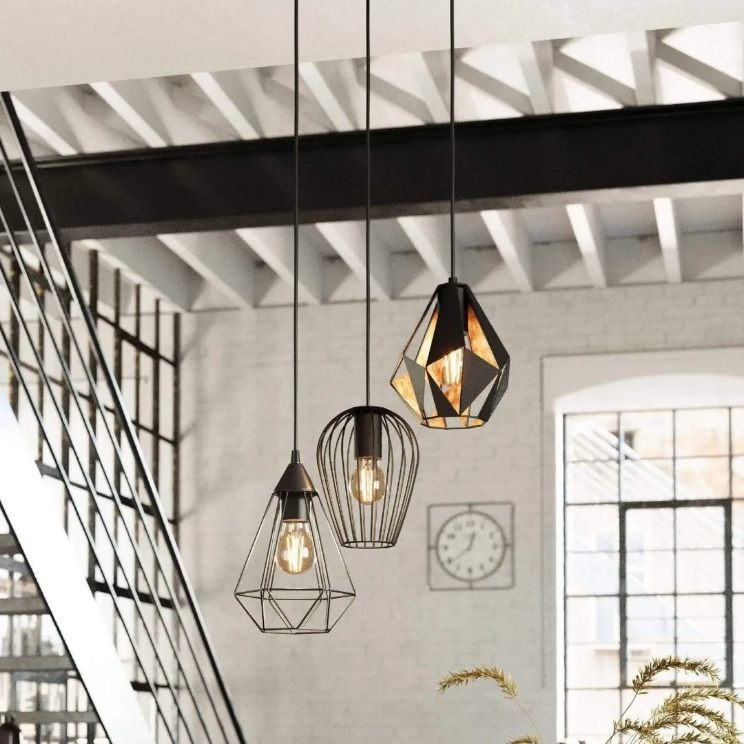 Distaff Multi-Light Pendant - Black, Metal product