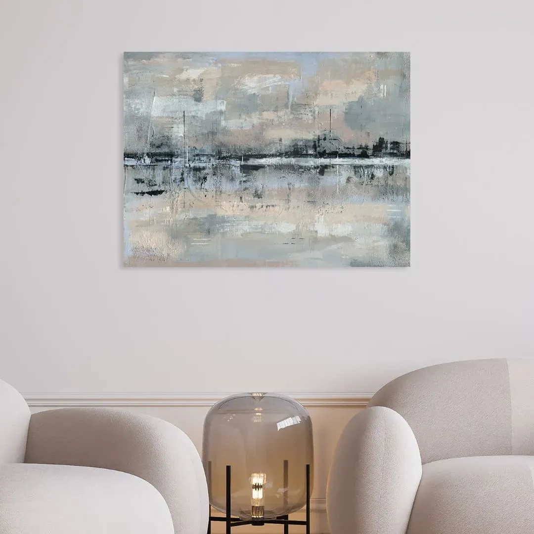 Distant Reflections Abstract Wall Canvas - Soozy Barker product