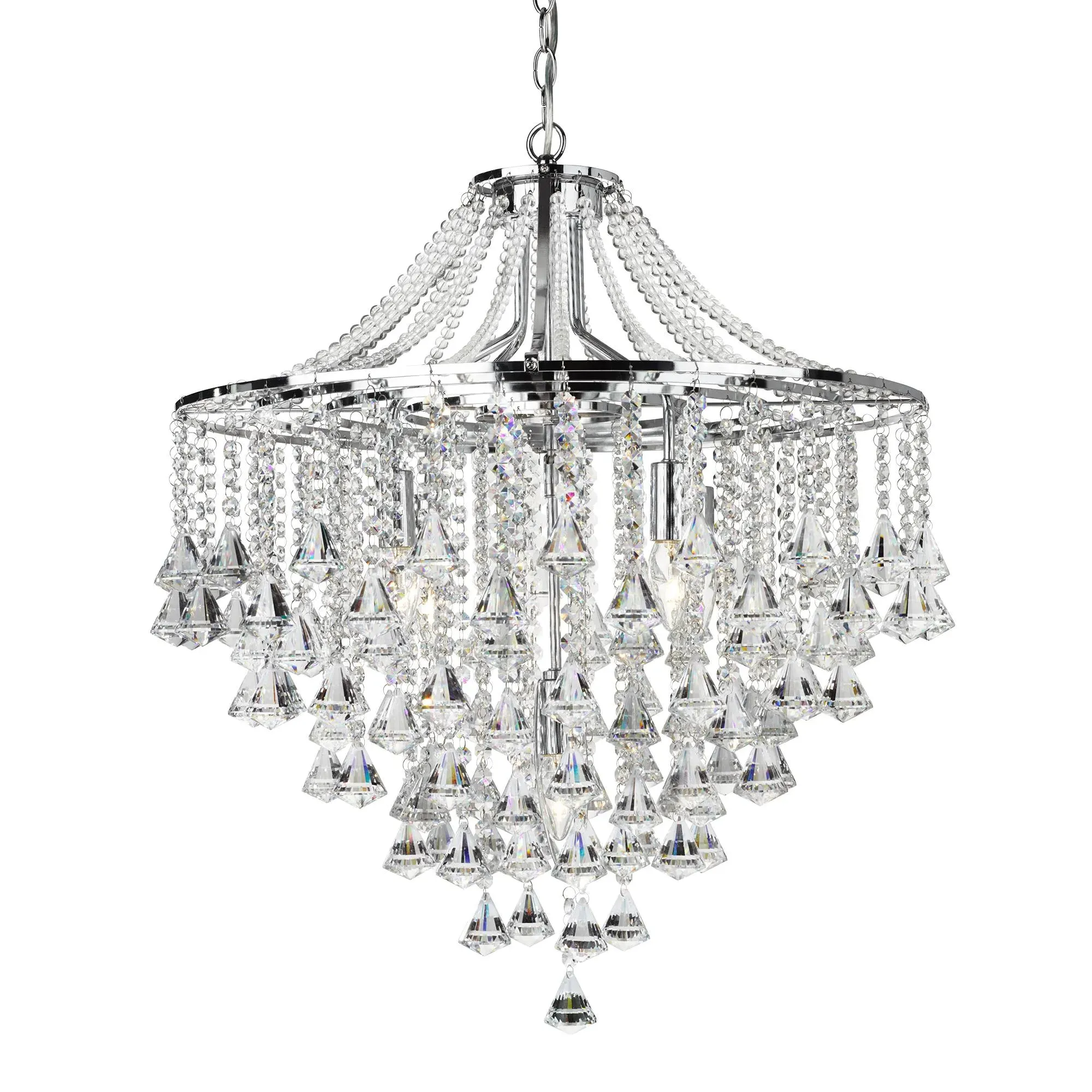 Dorchester 5-Light Ceiling Light - Polished Chrome, Crystal product