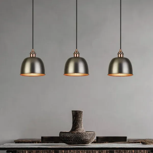 Edison 3-Light Ceiling Bar - Pewter, Copper product
